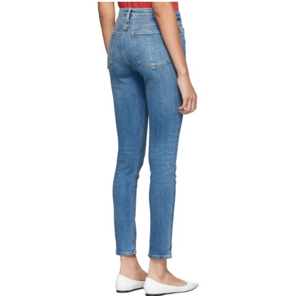 Rag and Bone Blue Nina High-Rise Skinny Jeans Exmoor - Picture 3 of 14